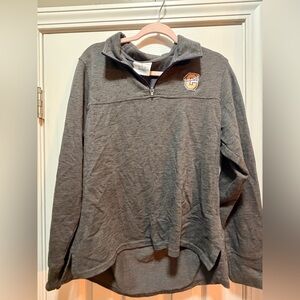 Champion - Carroll College Grey and Purple Quarter-Zip Pullover